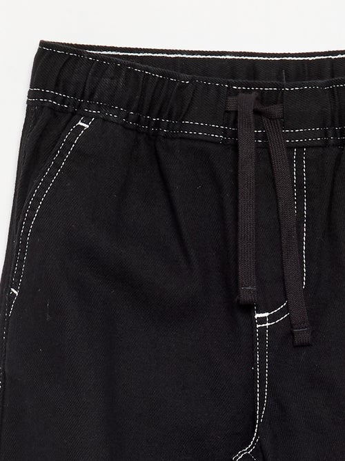 Pantalon large en denim - Kiabi