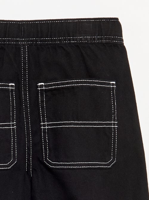 Pantalon large en denim - Kiabi
