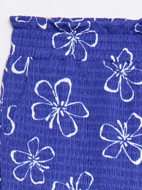 Pantalon large en maille crêpe - Kiabi