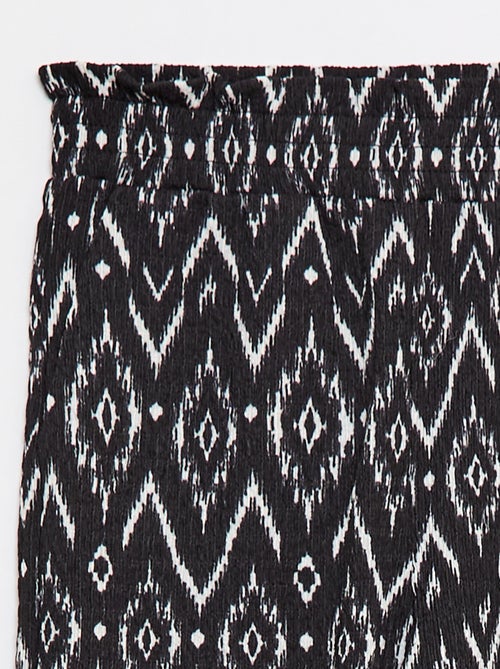 Pantalon large en maille crêpe - Kiabi