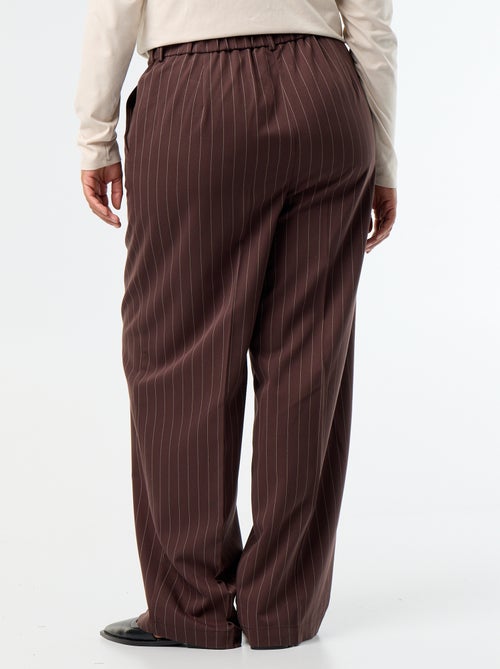 Pantalon large en matière fluide - Kiabi