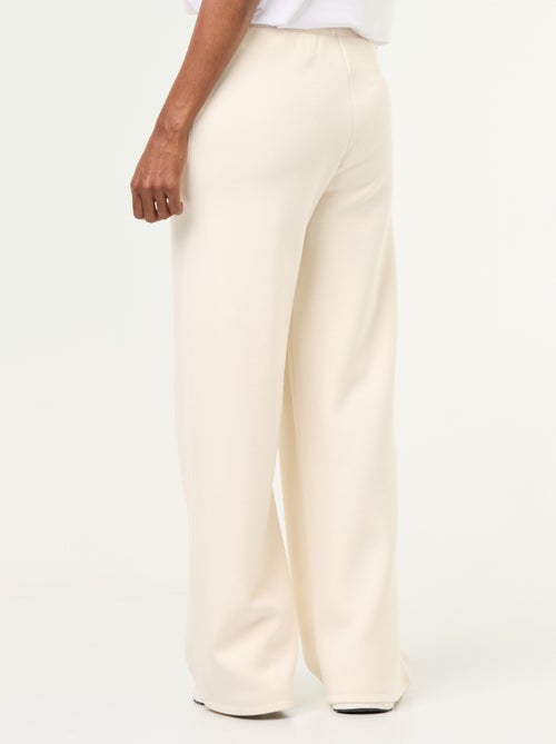 Pantalon large en polaire - Kiabi