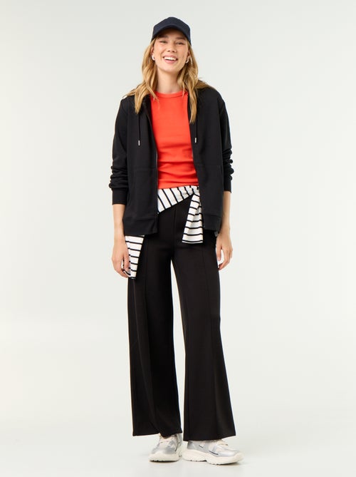 Pantalon large en polaire - Kiabi Pantalon large en polaire - Kiabi