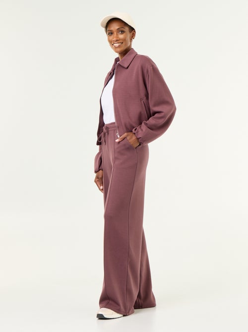 Pantalon large en polaire - Kiabi