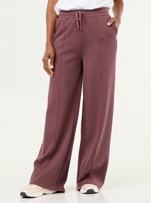 Pantalon large en polaire - Kiabi