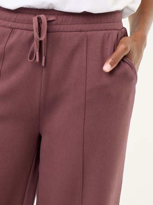 Pantalon large en polaire - Kiabi