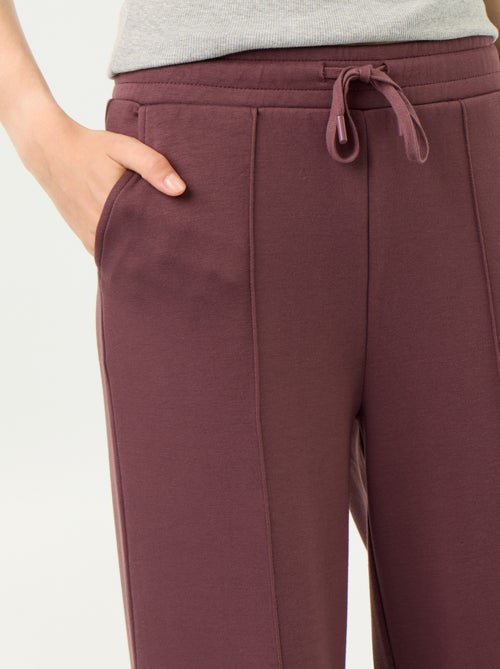 Pantalon large en polaire - Kiabi