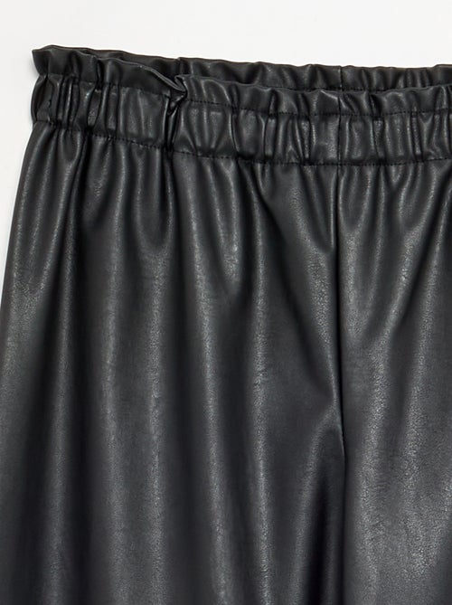 Pantalon large en simili - Kiabi