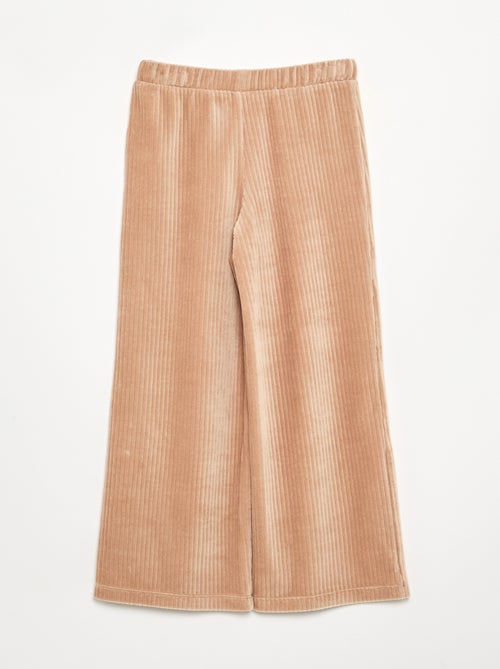 Pantalon large en velours côtelé - Kiabi