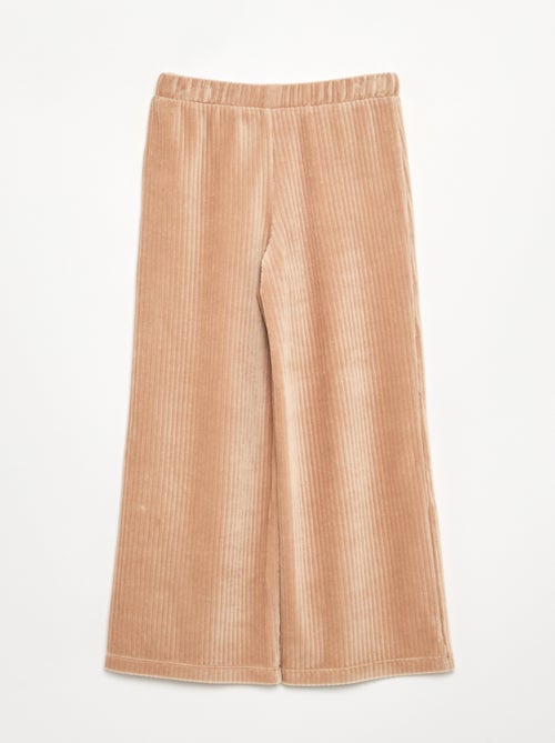Pantalon large en velours côtelé - Kiabi