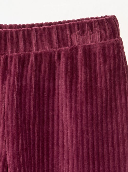 Pantalon large en velours côtelé - Kiabi