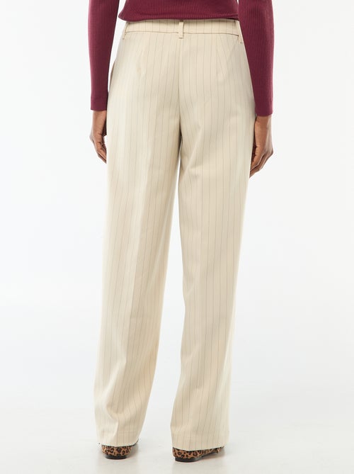 Pantalon large femme en maille fluide - Kiabi