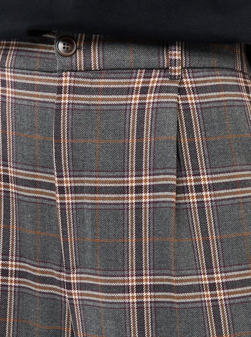Pantalon large femme imprimé fantaisie - Kiabi