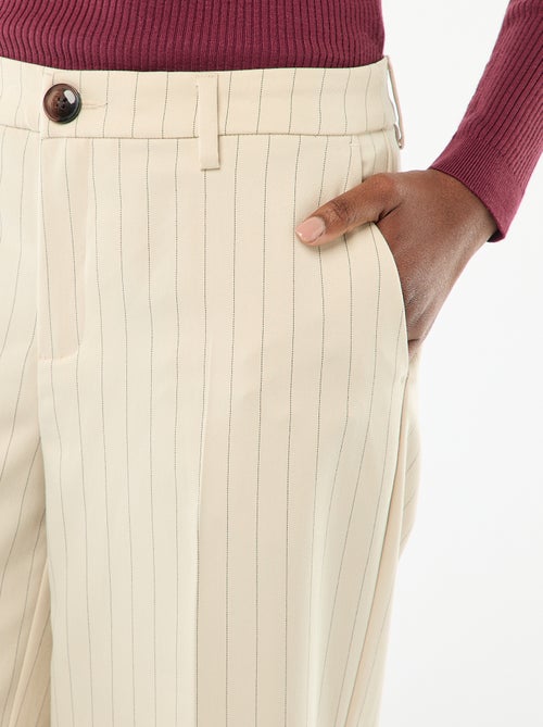 Pantalon large fluide uni - Kiabi