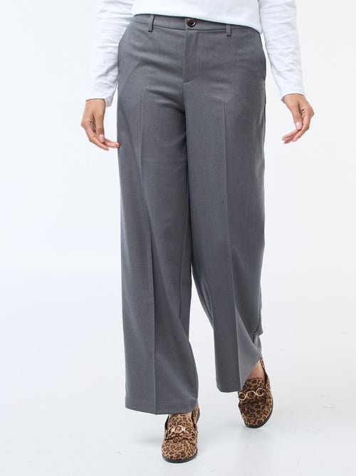 Pantalon large fluide uni - Kiabi