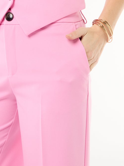 Pantalon large fluide uni - Kiabi