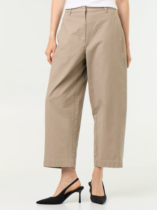 Pantalon large forme barrel - Kiabi