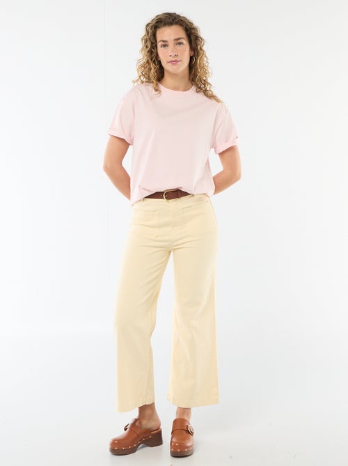 Pantalon large pour femme à taille standard - Kiabi Pantalon large pour femme à taille standard - Kiabi