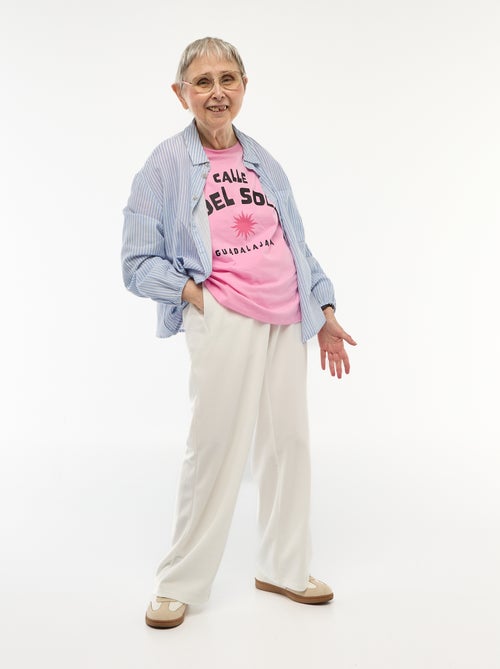 Pantalon large taille haute - So Easy - Kiabi