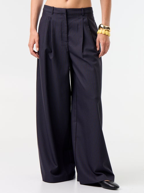 Pantalon large taille haute - Kiabi