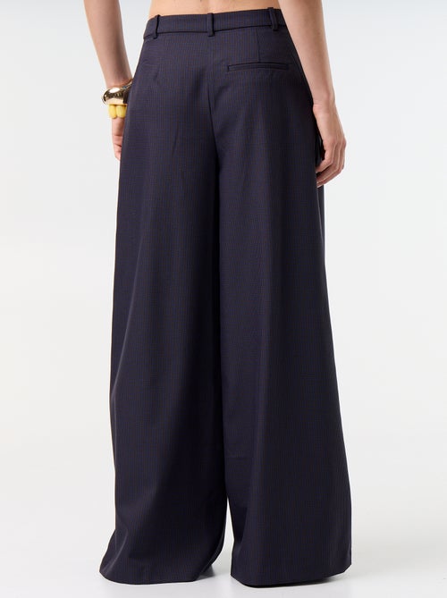Pantalon large taille haute - Kiabi