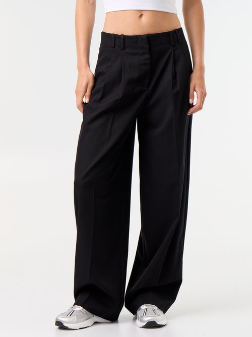 Pantalon large taille haute - Kiabi