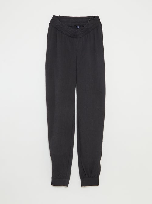 Pantalon maille crêpe - collection facile à enfiler - Kiabi