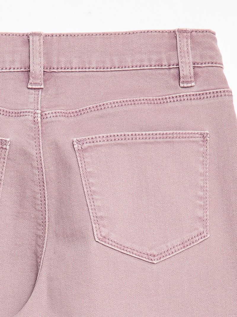 Pantalon multipoche - Coupe + confortable Violet - Kiabi