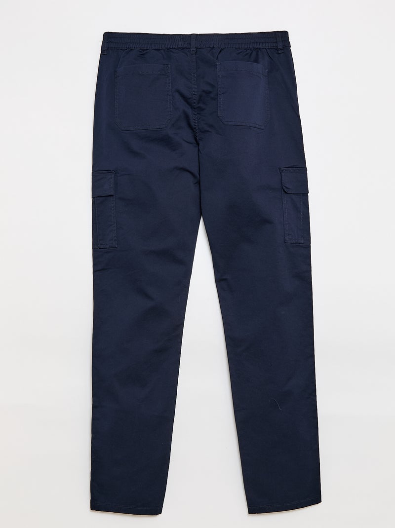 Pantalon multipoche - L36 Bleu - Kiabi