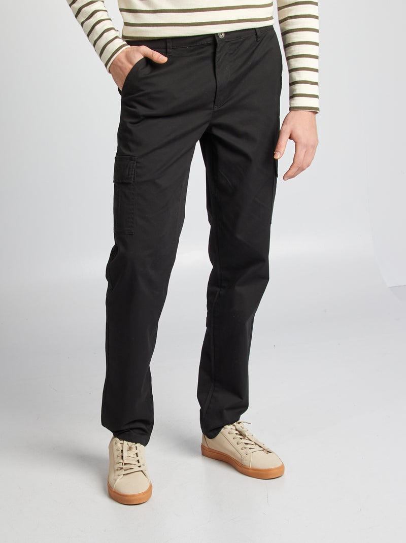 Pantalon multipoche - L36 Noir - Kiabi