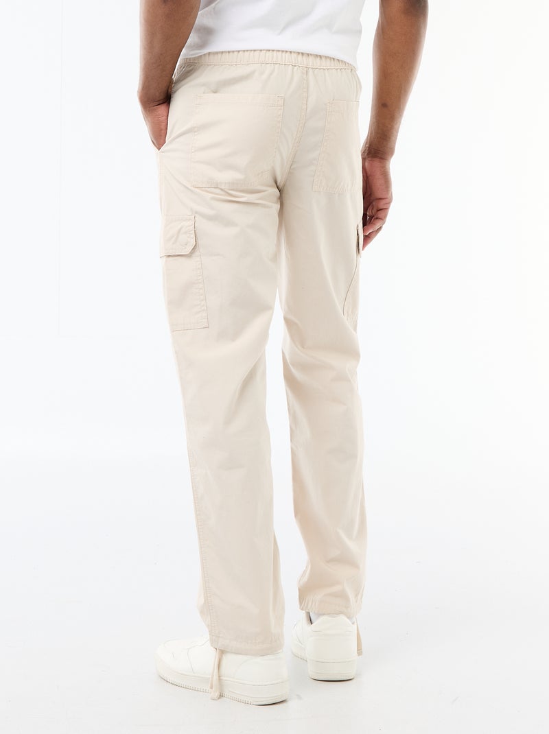 Pantalon multipoche regular fit Gris - Kiabi
