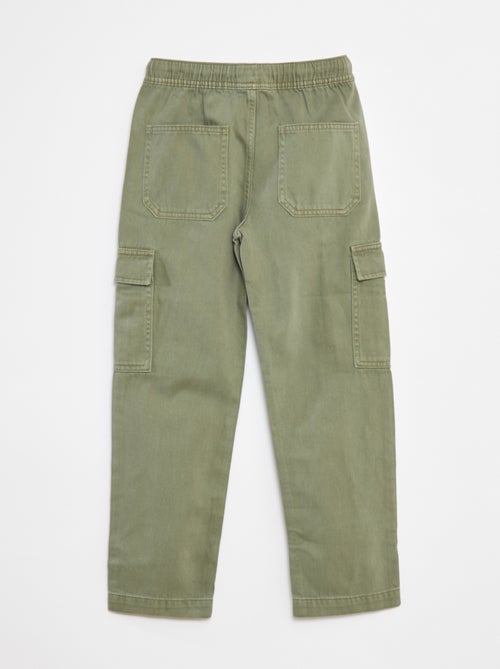 Pantalon multipoches avec ceinture élastiquée - Kiabi