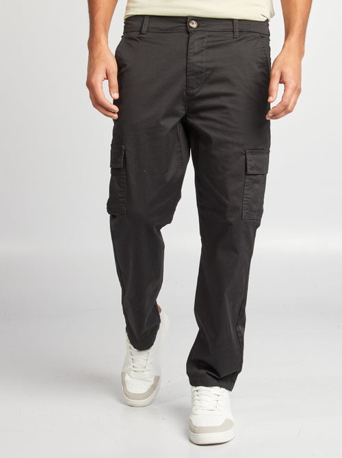 Pantalon multipoches coupe droite - Kiabi