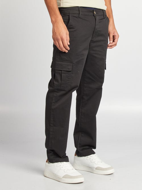 Pantalon multipoches coupe droite - Kiabi