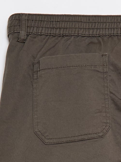 Pantalon multipoches uni - Kiabi