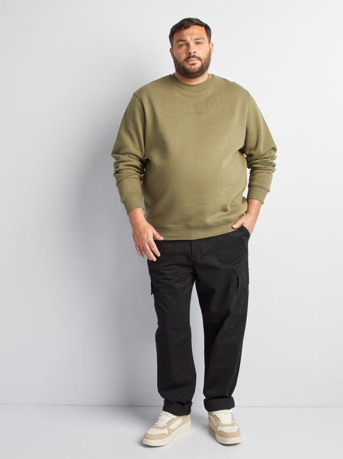 Pantalon multipoches uni - Kiabi