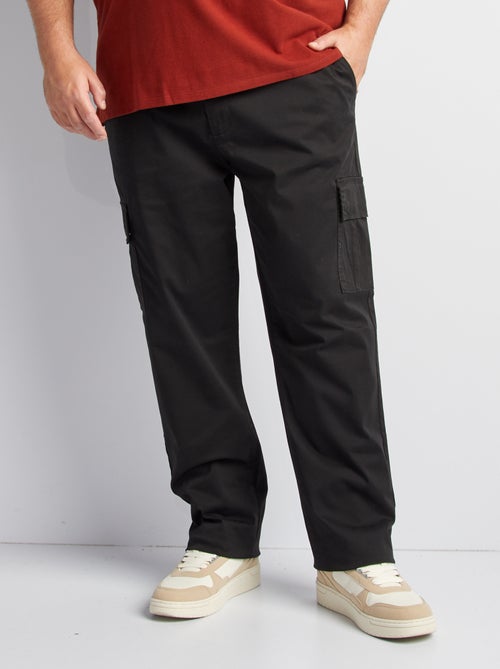 Pantalon multipoches uni - Kiabi