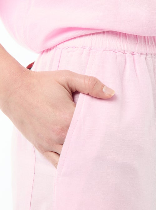 Pantalon Palazzo Femme Chaîne et trame - Kiabi