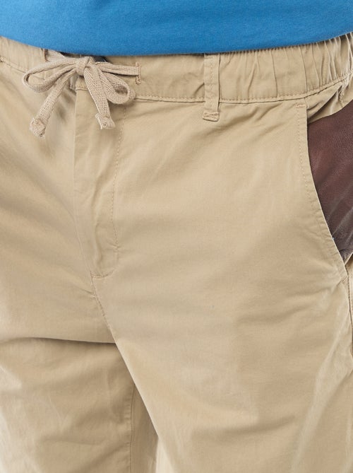 Pantalon regular en twill - Kiabi