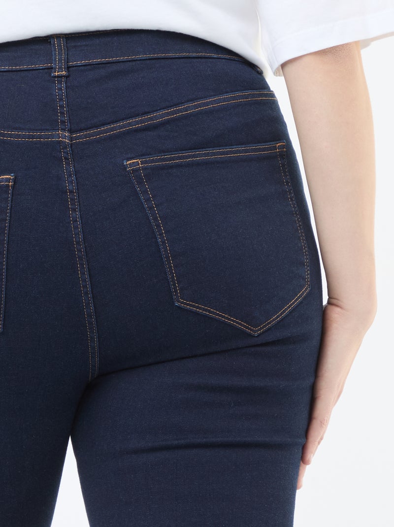 Pantalon skinny à taille très haute - L28 Bleu - Kiabi