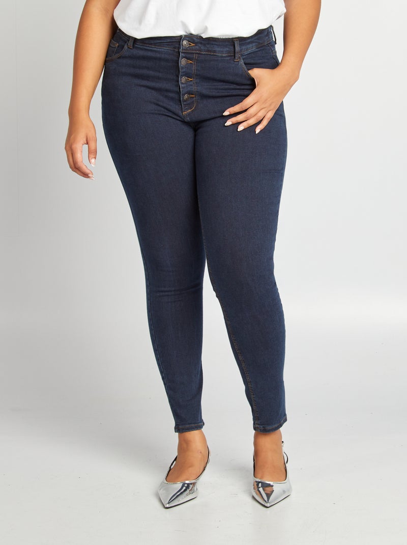 Pantalon skinny stretch - 5 poches - L30 Brut - Kiabi