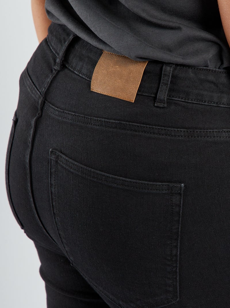 Pantalon skinny stretch - 5 poches - L30 Noir - Kiabi