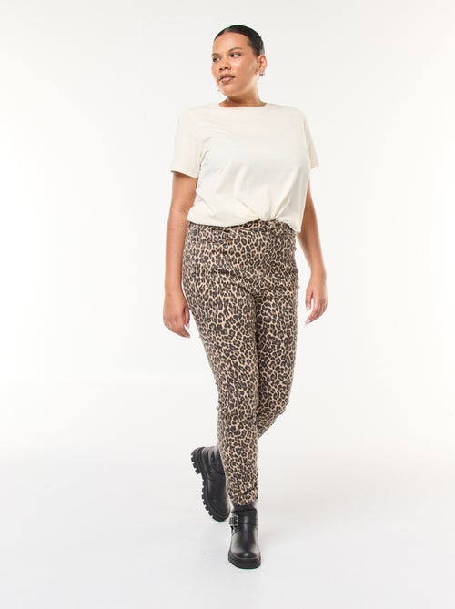 Pantalon skinny taille haute - Kiabi