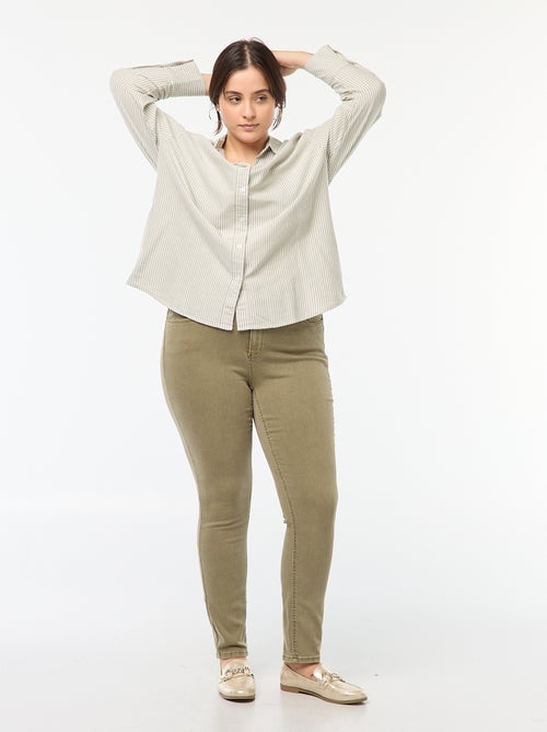 Pantalon skinny taille haute - Kiabi