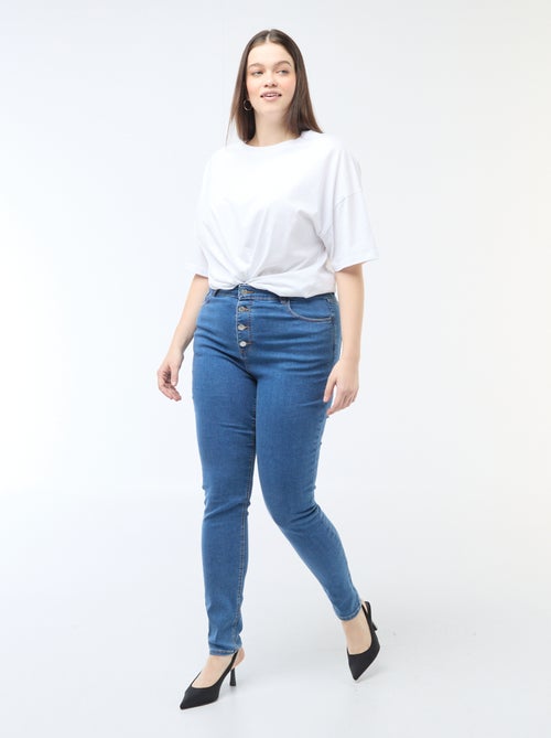 Pantalon skinny taille très haute - L30 - Kiabi
