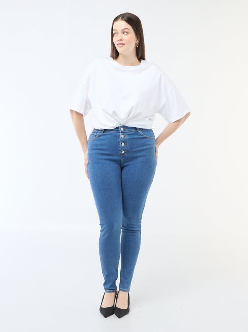 Pantalon skinny taille très haute - L32 - Kiabi