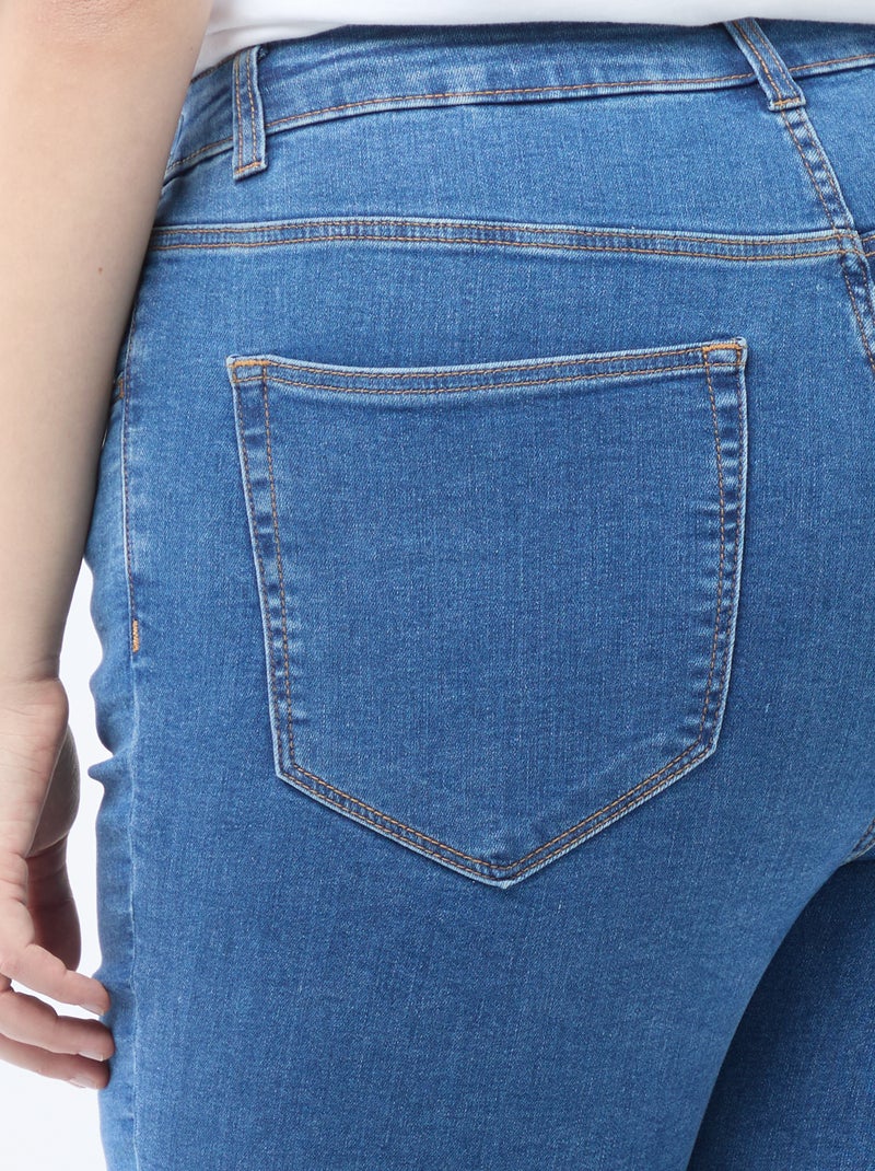 Pantalon skinny taille très haute - L32 Bleu - Kiabi