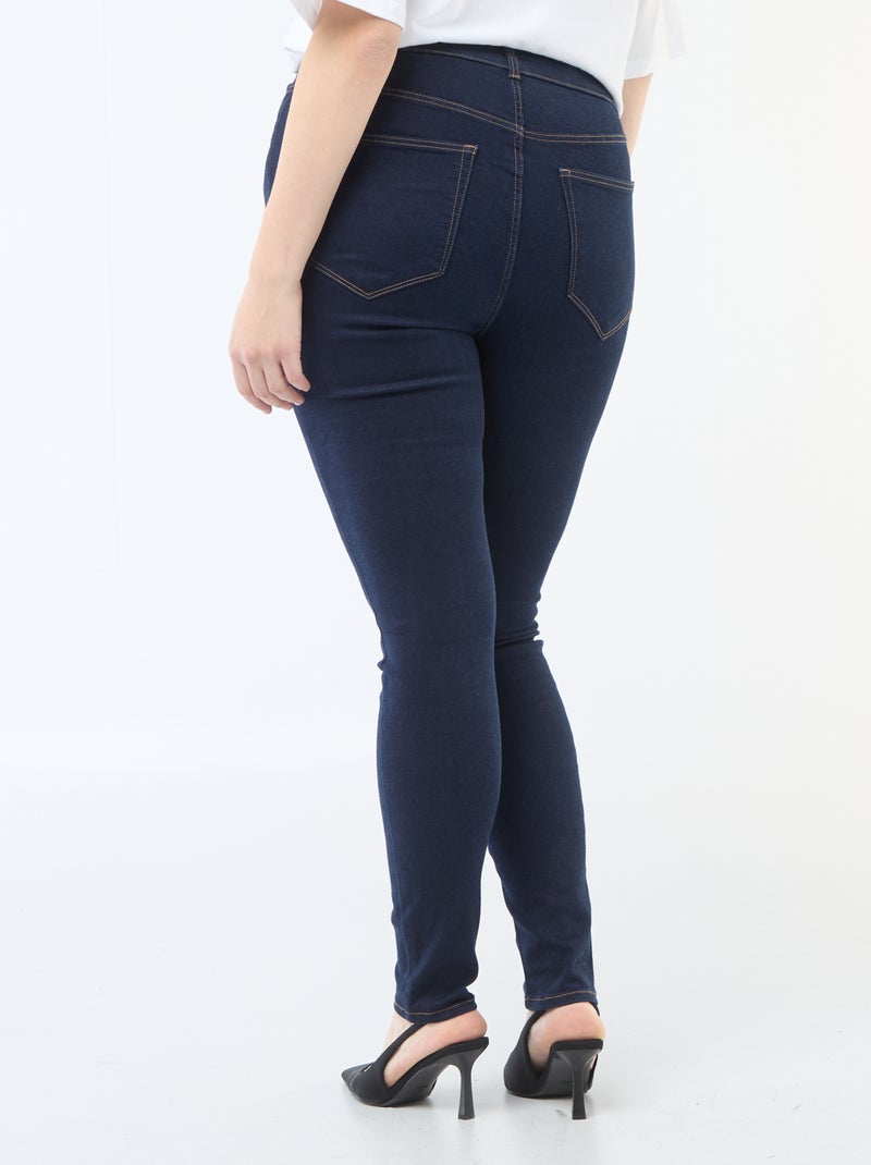 Pantalon skinny taille très haute - L32 Bleu - Kiabi