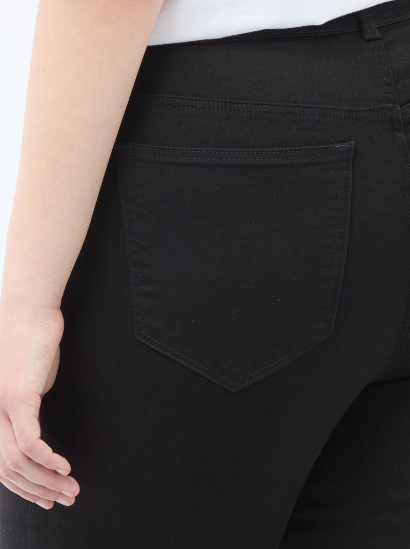 Pantalon skinny taille très haute - L32 Noir - Kiabi
