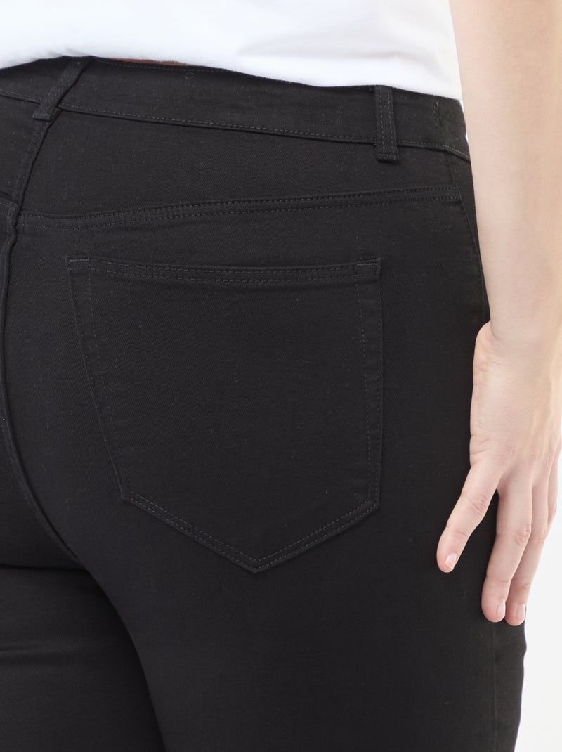 Pantalon skinny taille très haute - L34 Noir - Kiabi